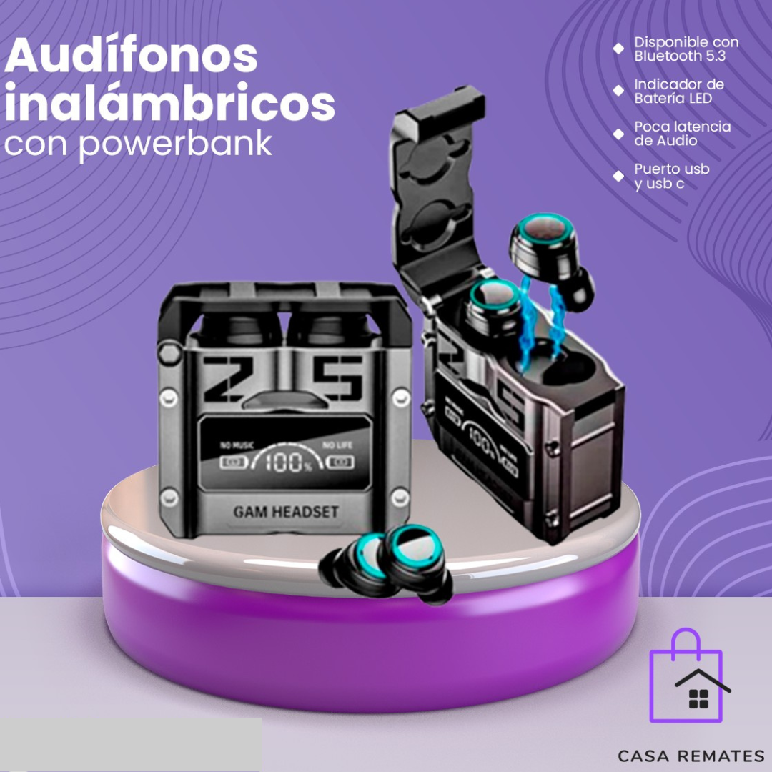 AUDÍFONOS BLUETOOTH GAMER M25 👂🎮🎧✨