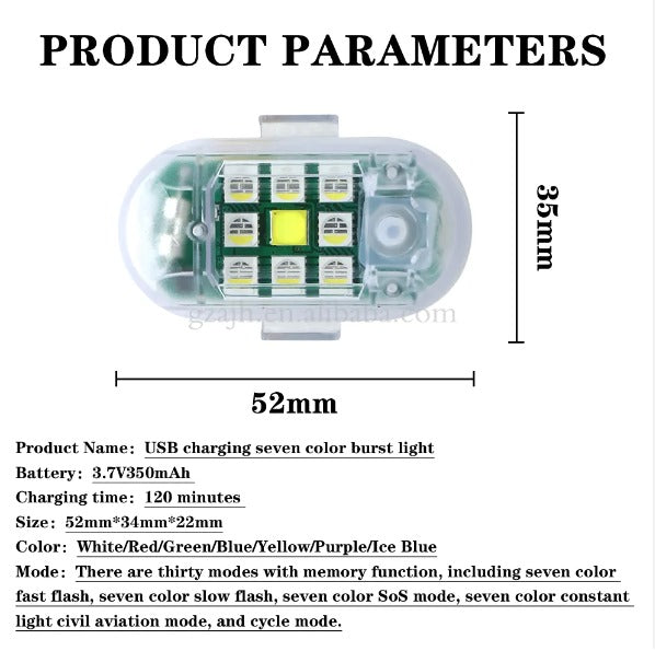 PACK DE 2 LUCES RGB PARA AUTOS Y MOTOS