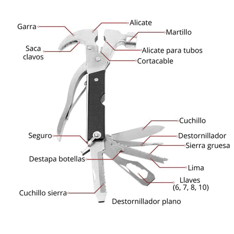 MARTILLO MULTIUSO 18 EN 1